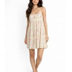 MTS Y2K Floral Babydoll Tank Top Small | Cottagecore Boho Sleeveless Camisole